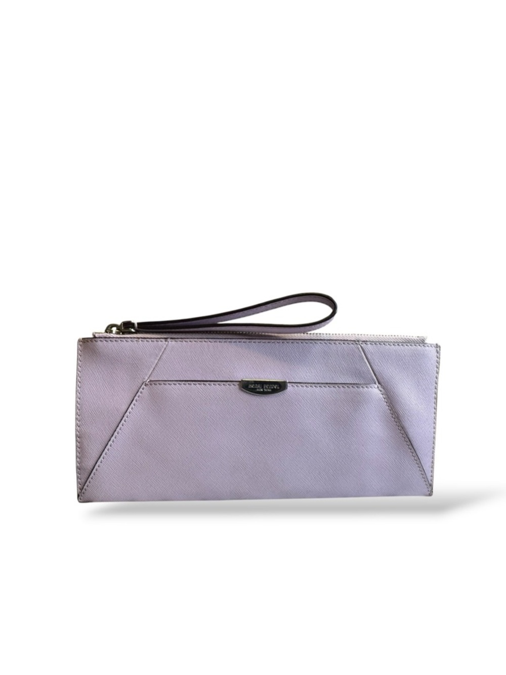 Henri Bendel Lavender Saffiano Style Leather Long Wristlet